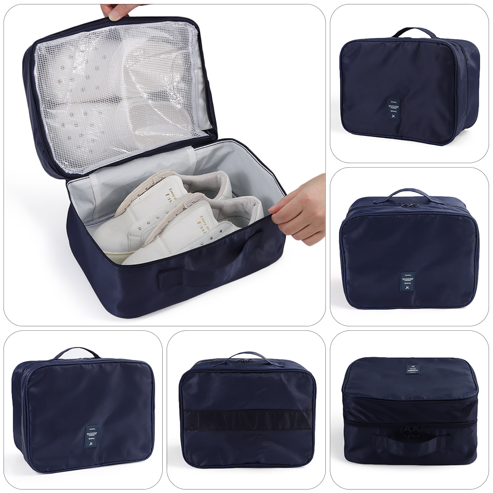 Sneakers - Verbesserte Mehrschichtige Reise-Schuhtasche Wasserdichte Reißverschluss-Sneaker-Aufbewahrungstasche Robuste
