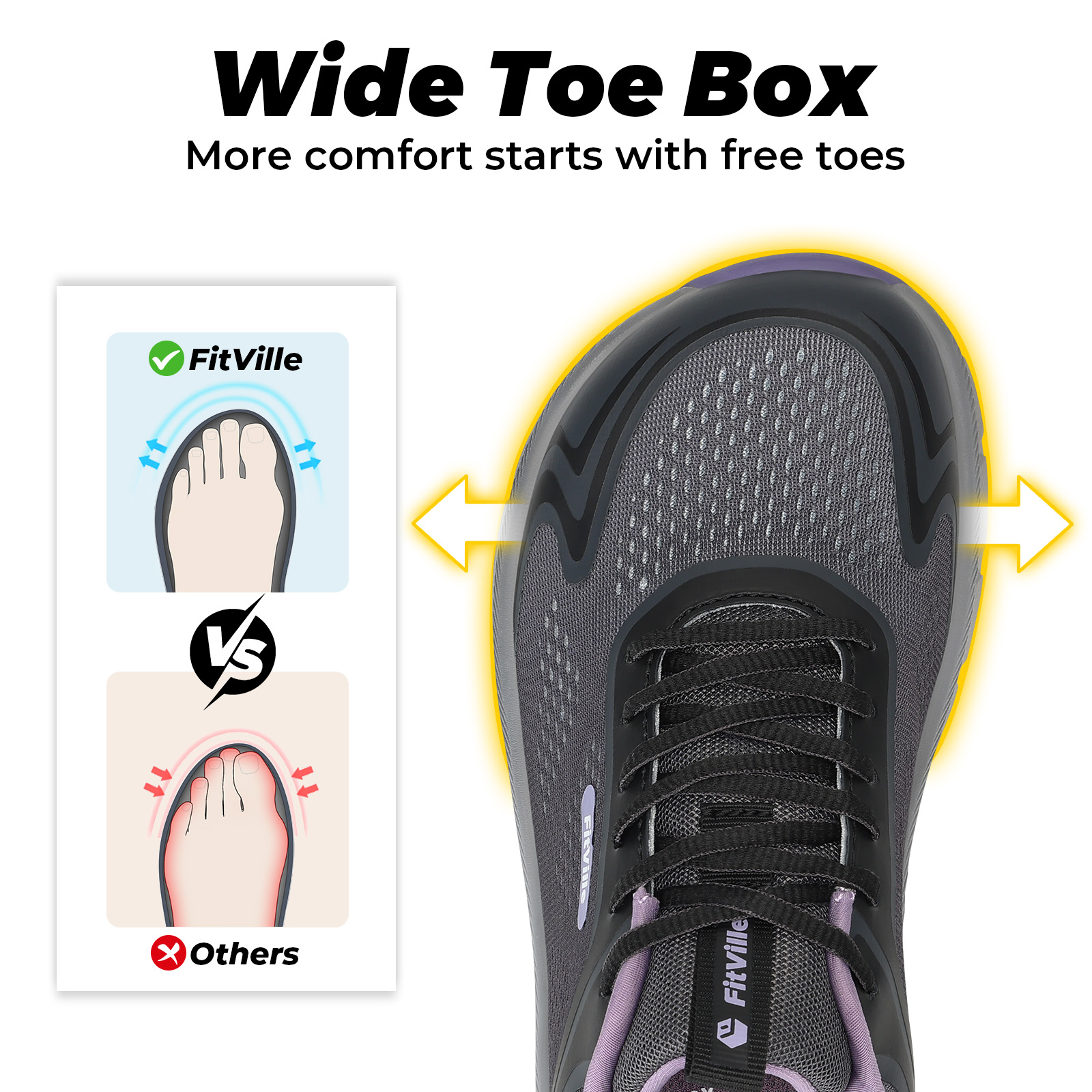Fitville Damen-Sportschuhe, br – Wide Toe Box Running Sneakers Bewertung und Preis