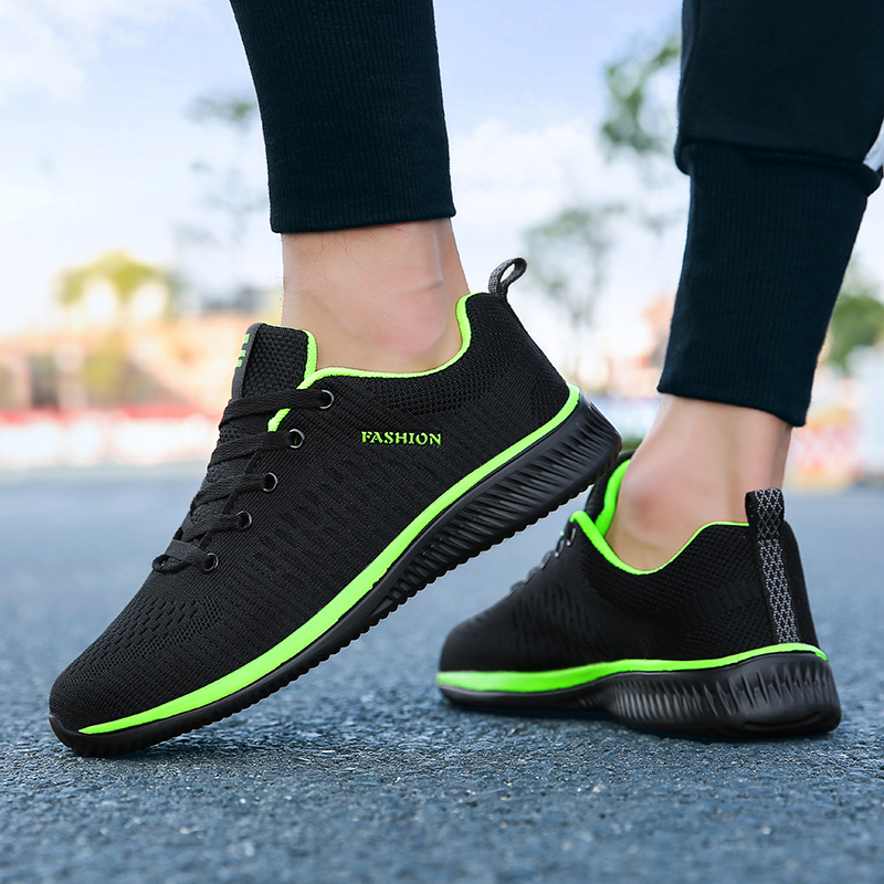 Maedef Sportschuhe für Männer  – Knit Fabric Lace Up Sneakers Bewertung und Preis