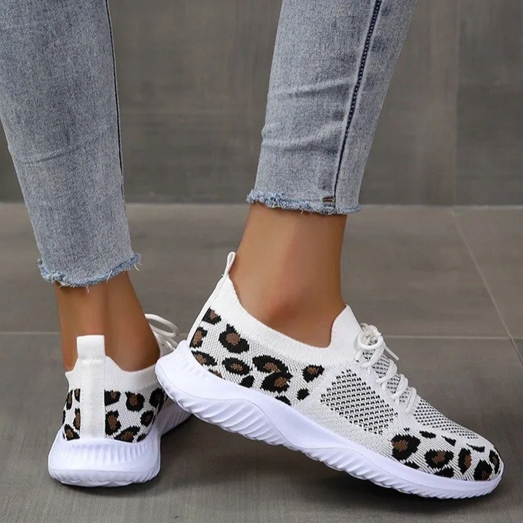 Neue Sommer-Damen-Sneaker aus  – Knit Fabric Lace Up Sneakers Bewertung und Preis