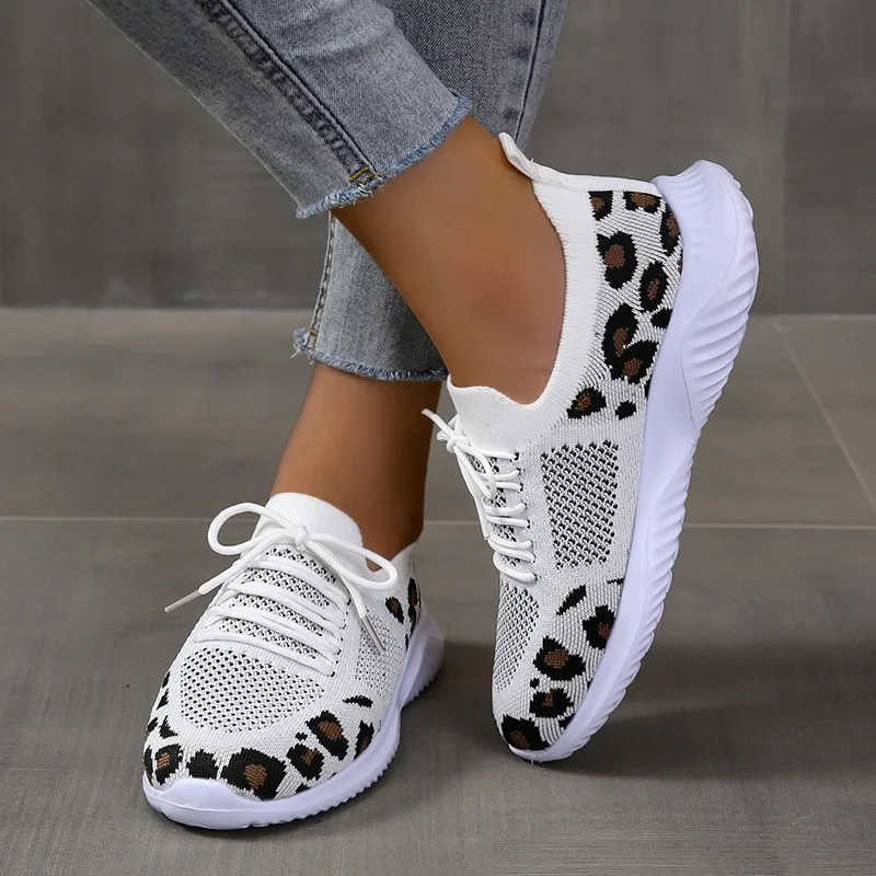Neue Sommer-Damen-Sneaker aus  – Knit Fabric Lace Up Sneakers Bewertung und Preis